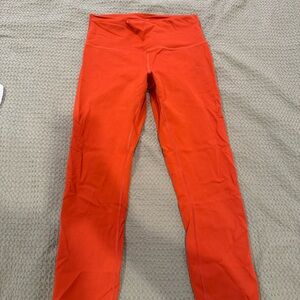 lululemon athletica Orange Leggings